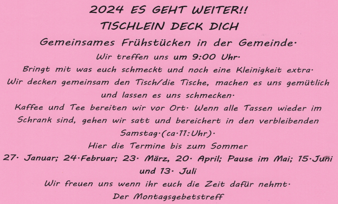 Tischleindeckdich 2024